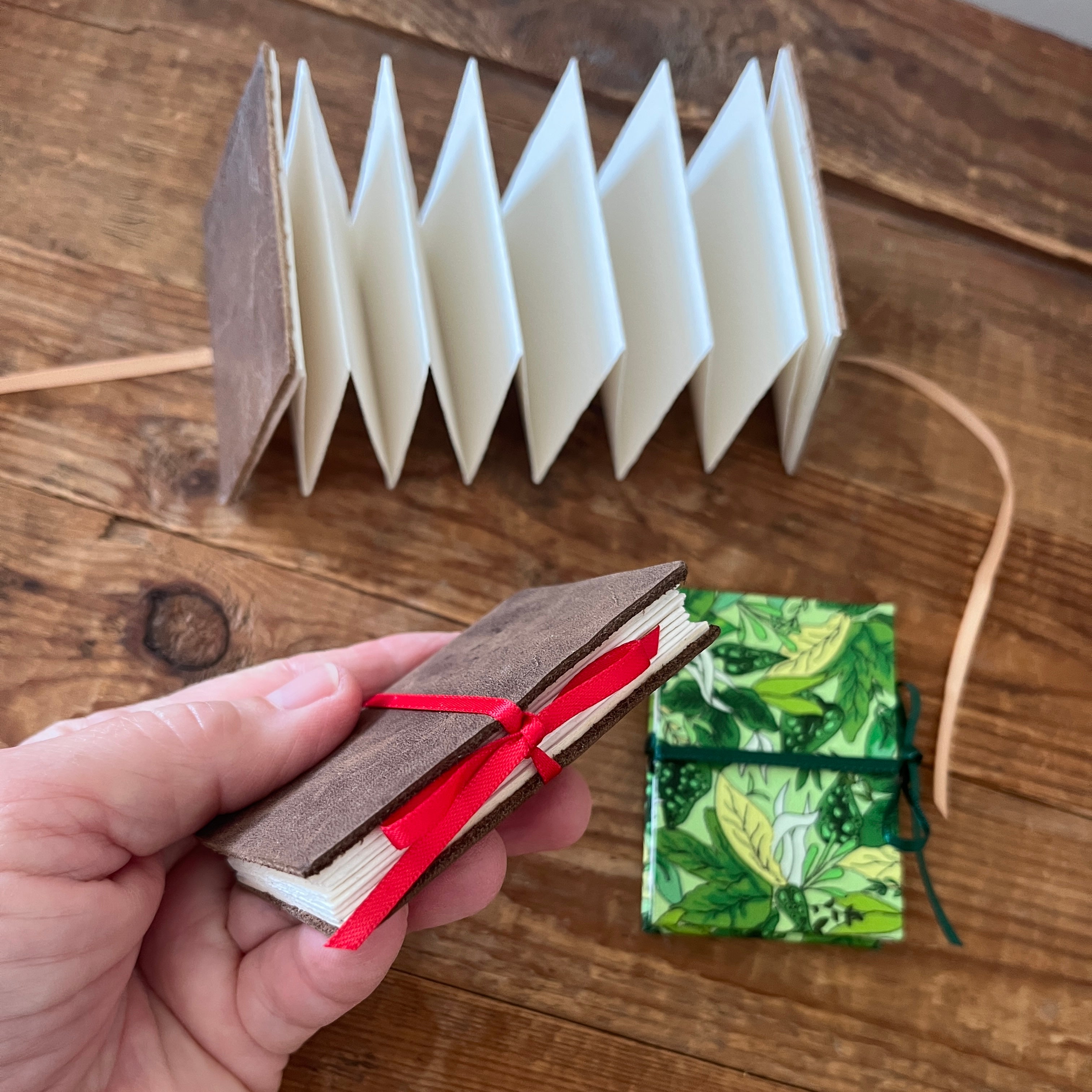 Accordion / concertina mini journal - blank pages