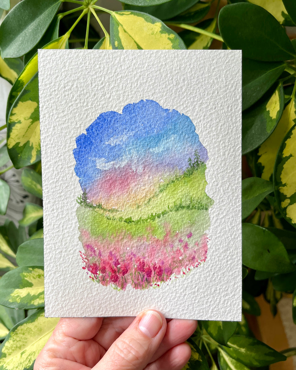 Raspberry Ripple Painting Fields of raspberry ripple – Pigments Art