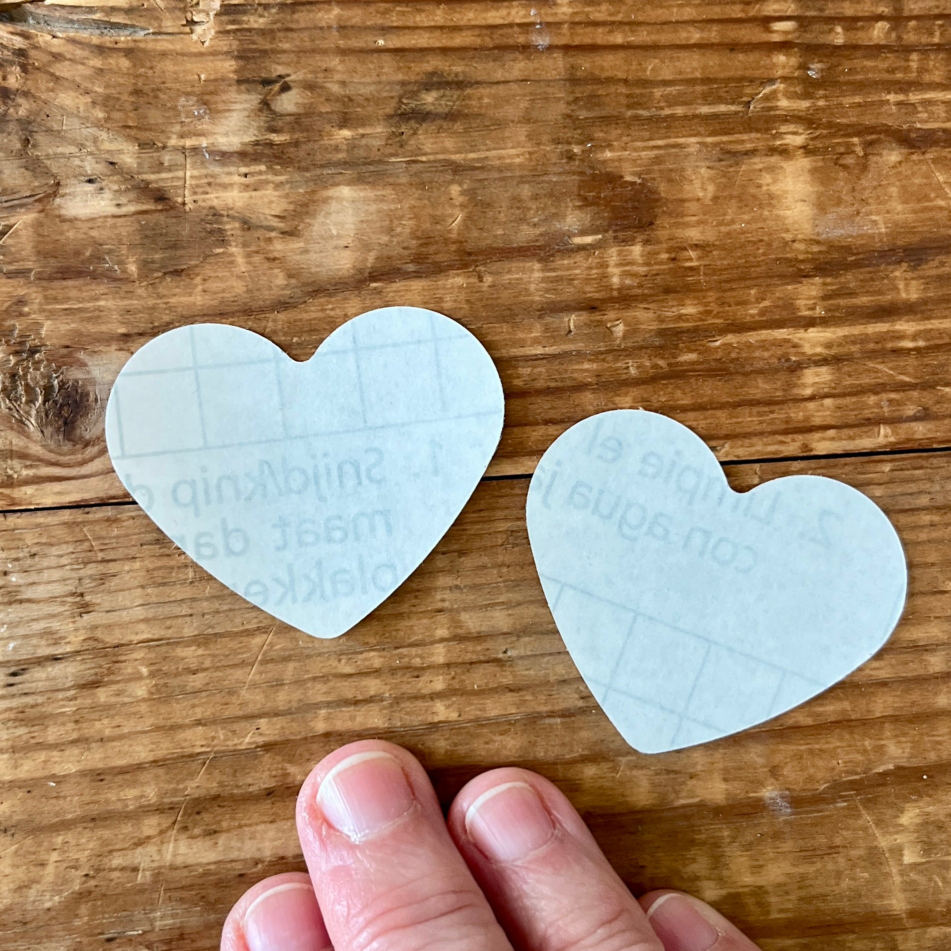 Clear tape heart shape 2 inch (50mm) x 10