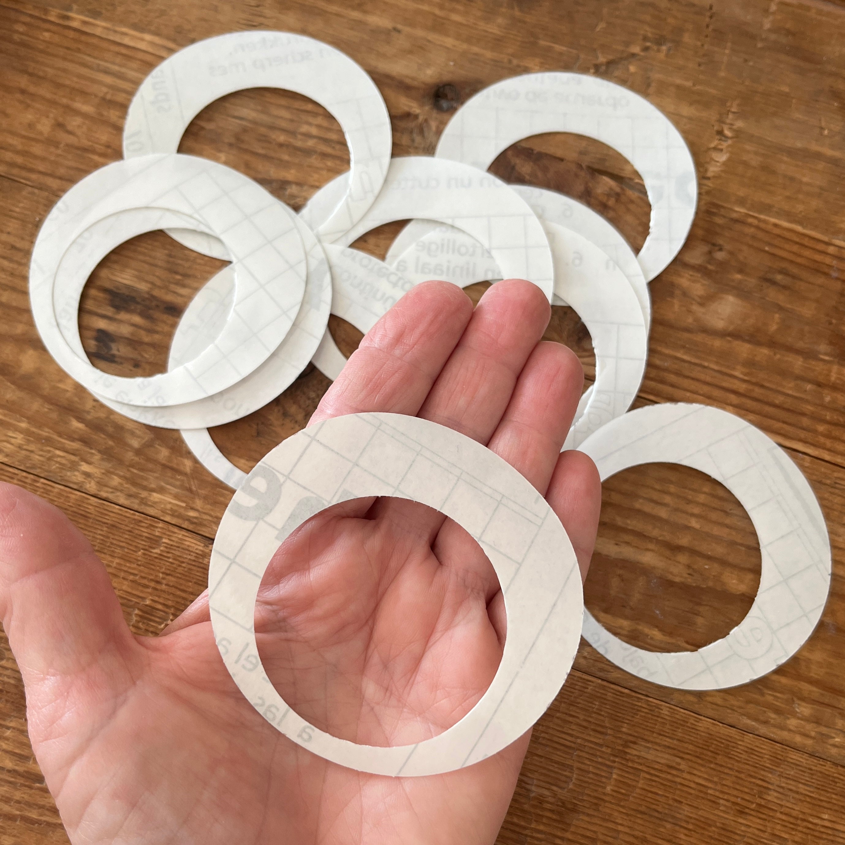 Clear tape circle template 2 inch (50mm) x 10