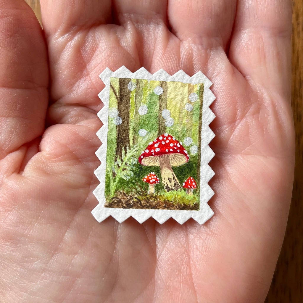 Friends of the forest - On the forest floor 'postage stamp'