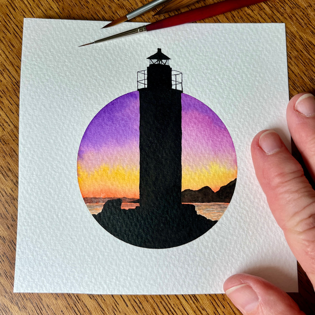Lighthouse silhouette