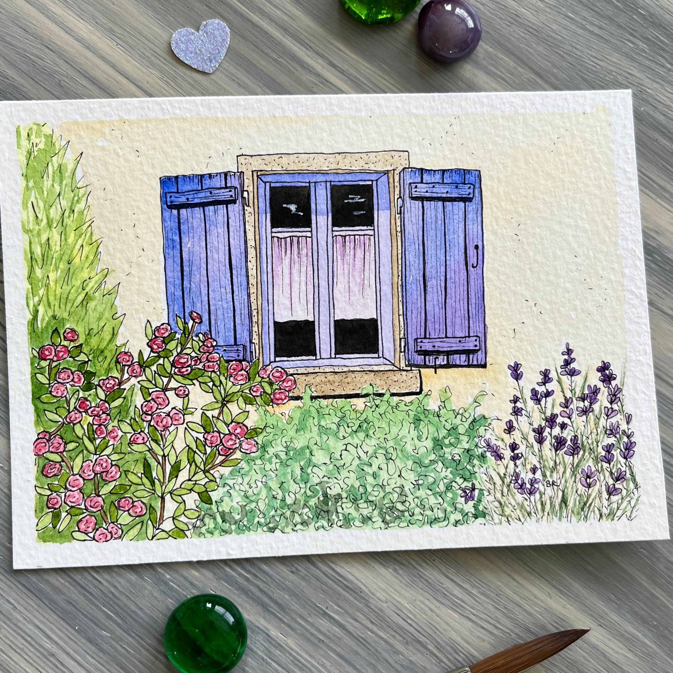 Lilac shutters
