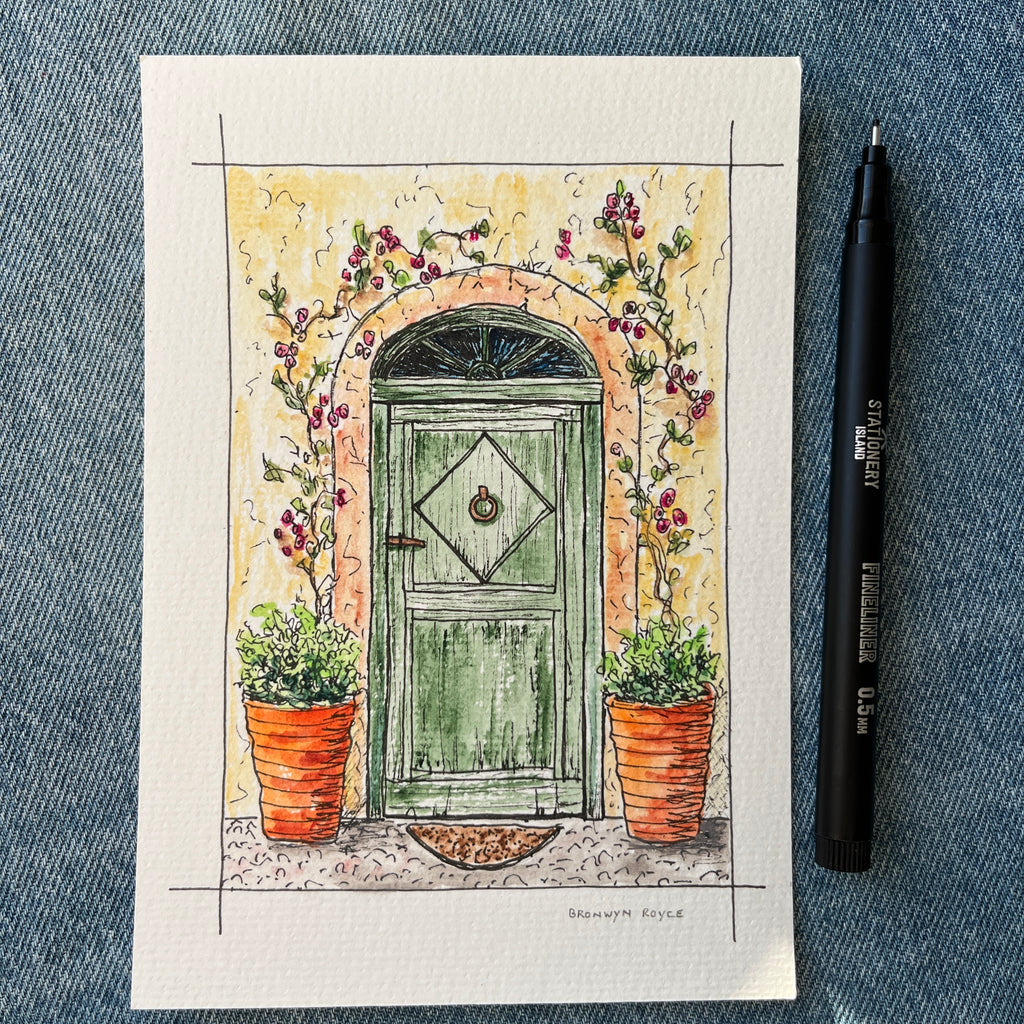 Green door
