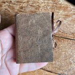 Midi handmade journal in genuine leather - blank pages