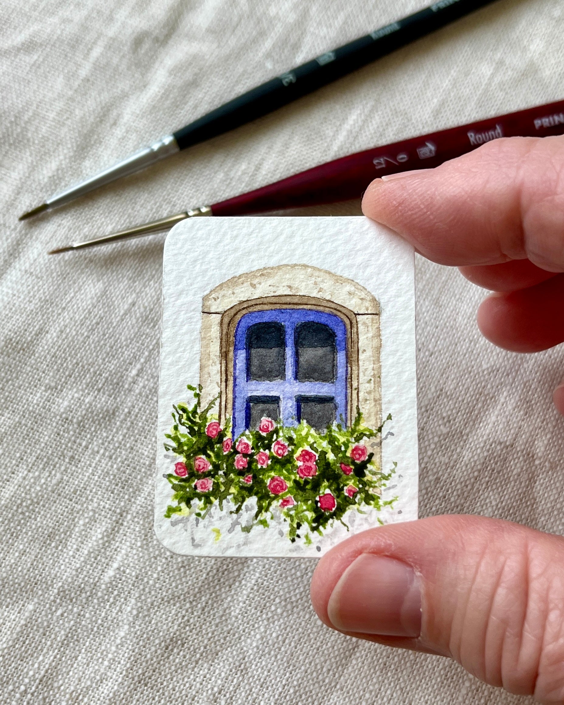 Mini window series (4 paintings)