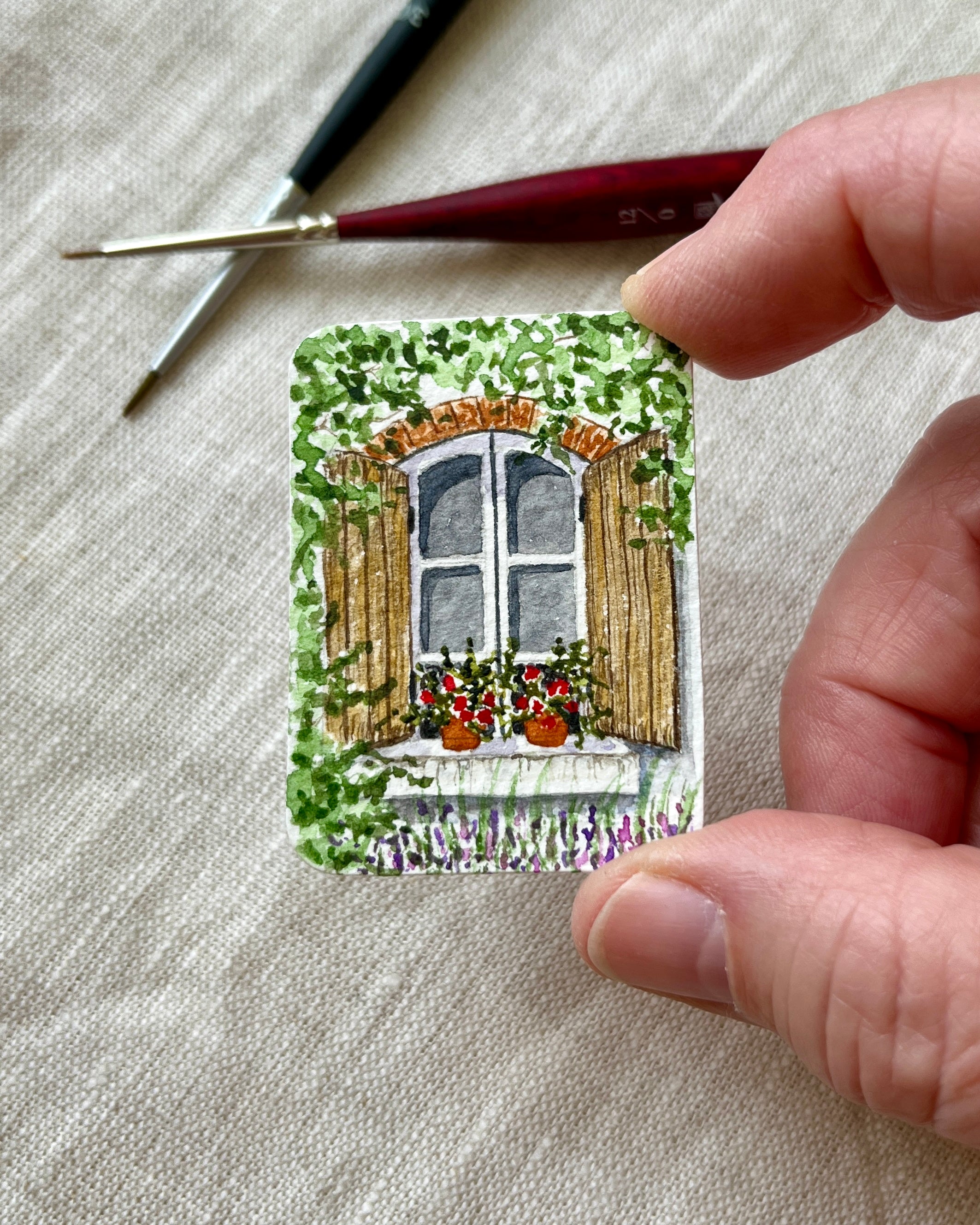 Mini window series (4 paintings)