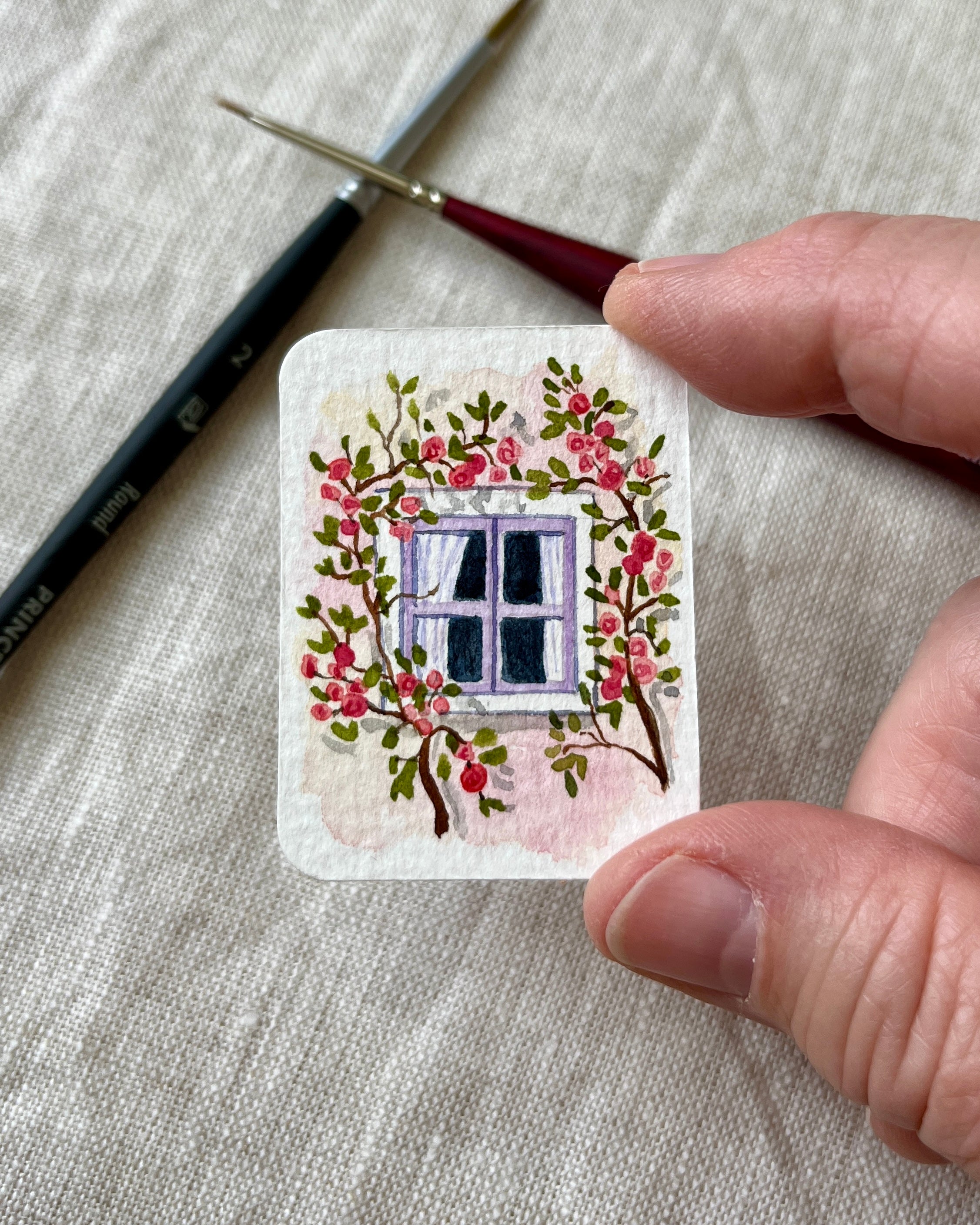 Mini window series (4 paintings)