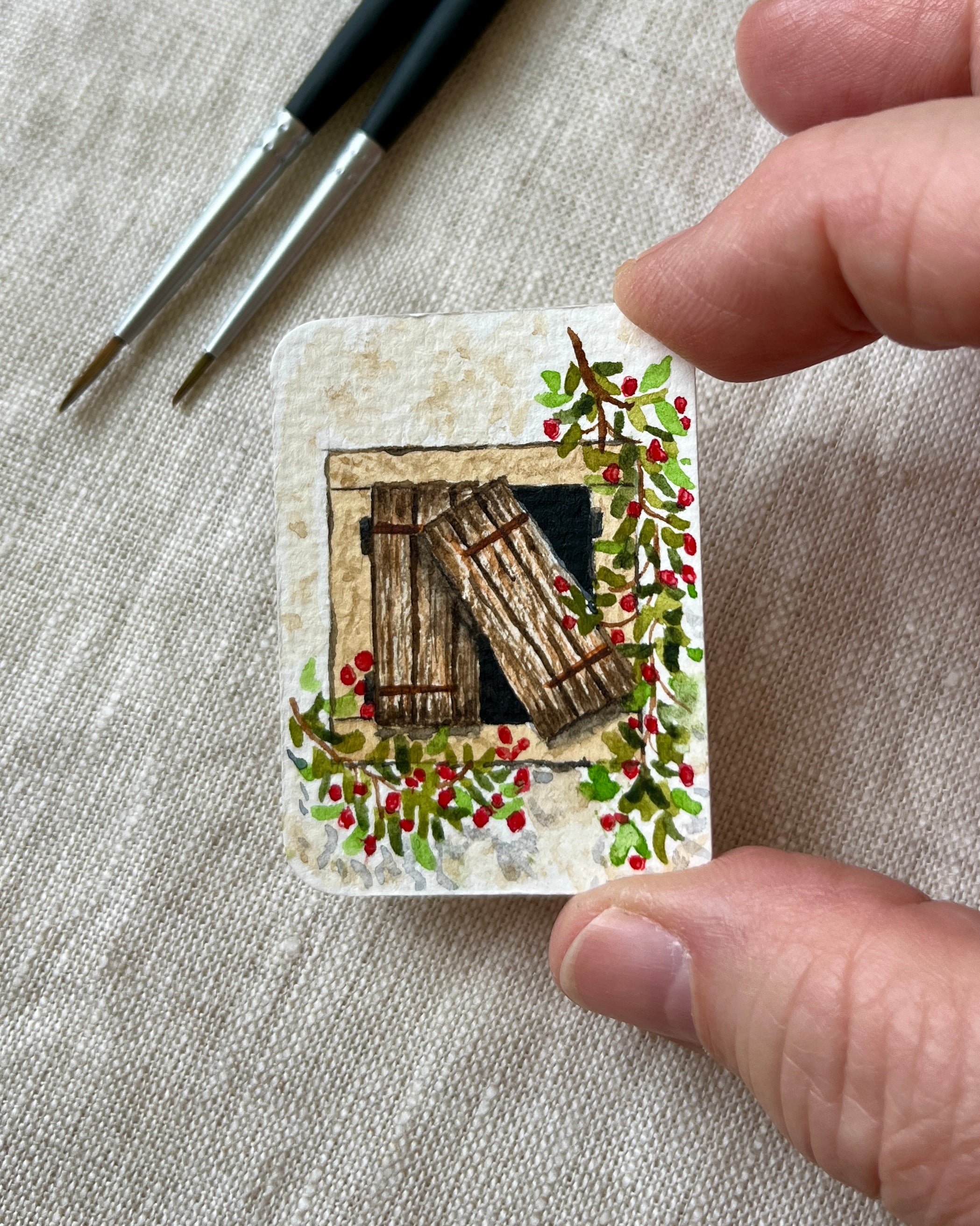 Mini window series (4 paintings)