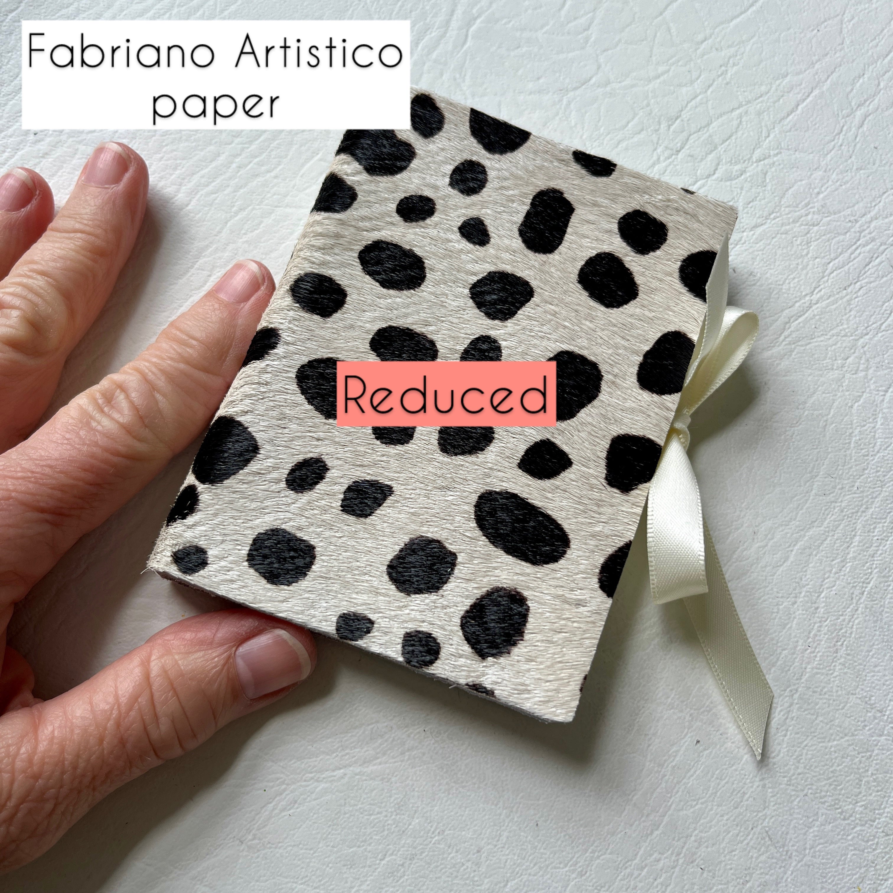 Jumbo handmade journal in hair-on-hide leather - blank pages