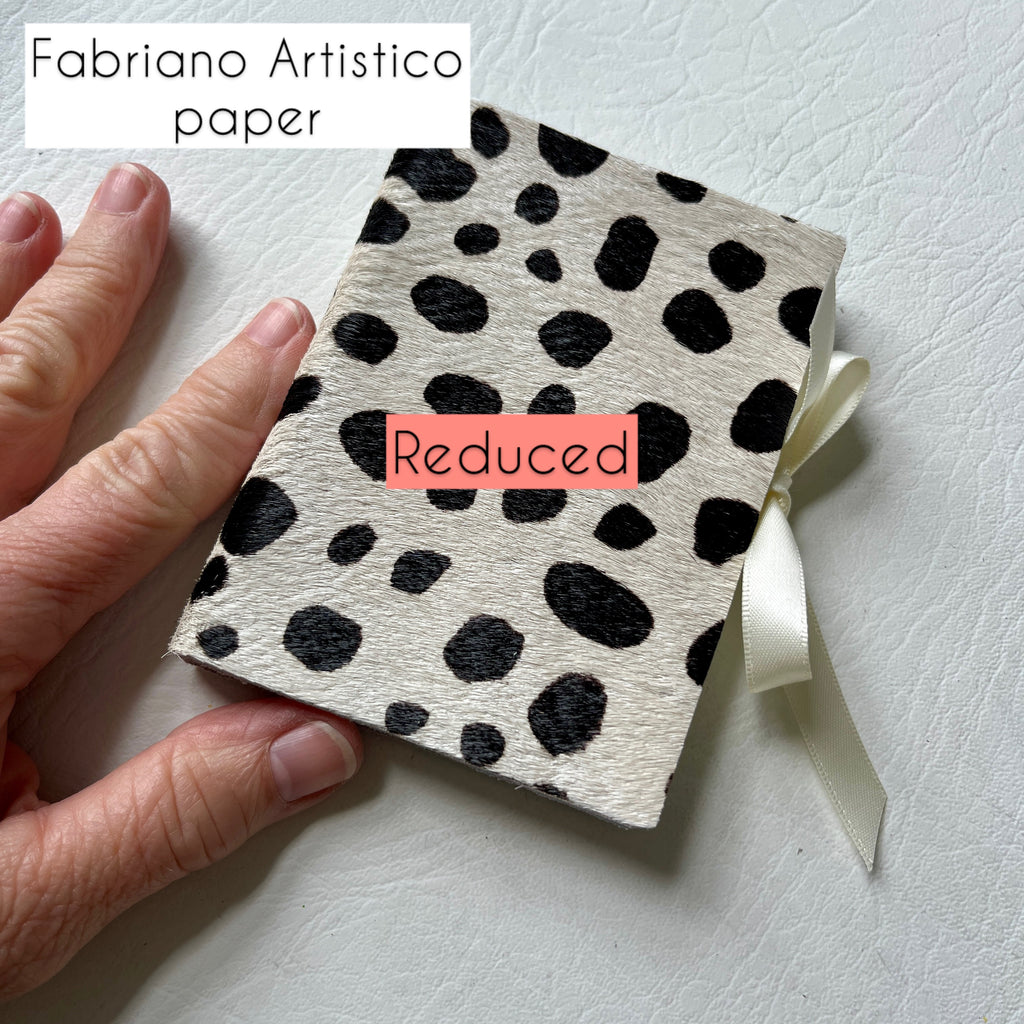 Jumbo handmade journal in hair-on-hide leather - blank pages