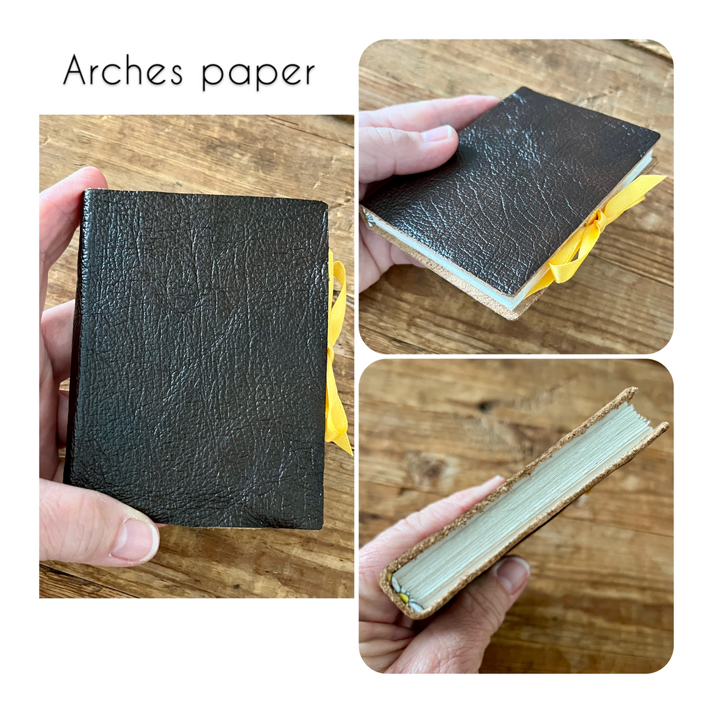 Jumbo handmade journal in genuine leather - blank pages
