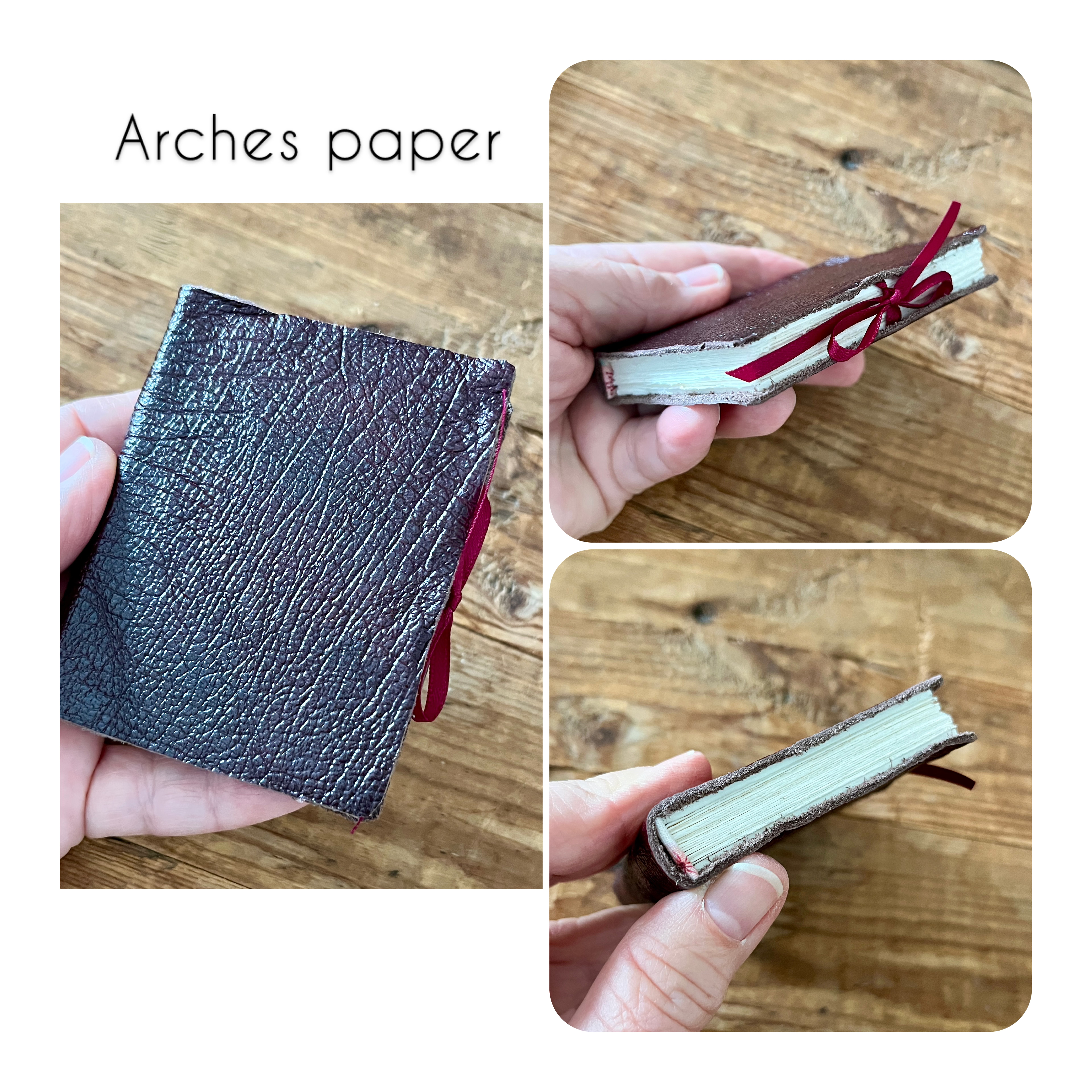 Maxi handmade journal in genuine leather - blank pages