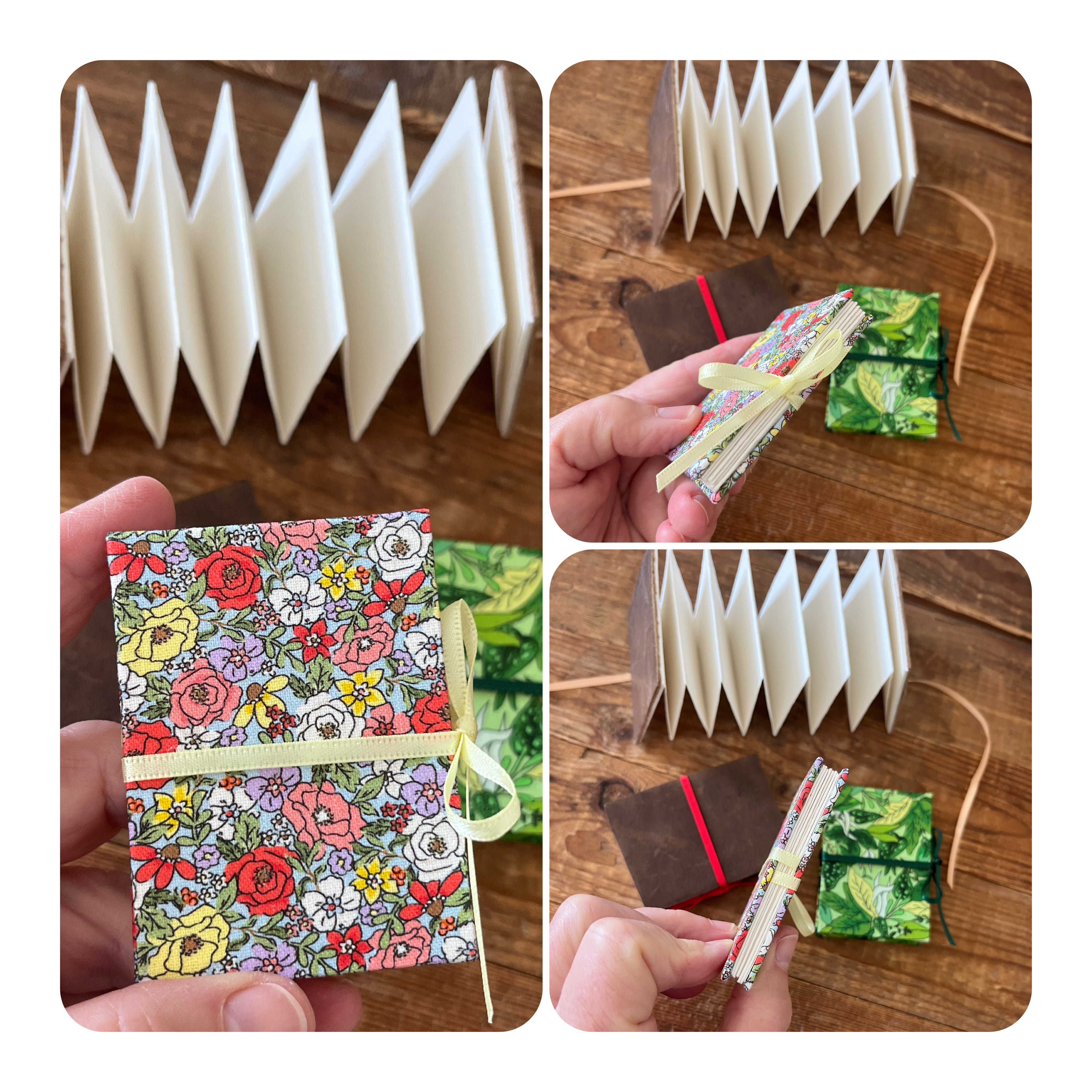 Accordion / concertina mini journal - blank pages