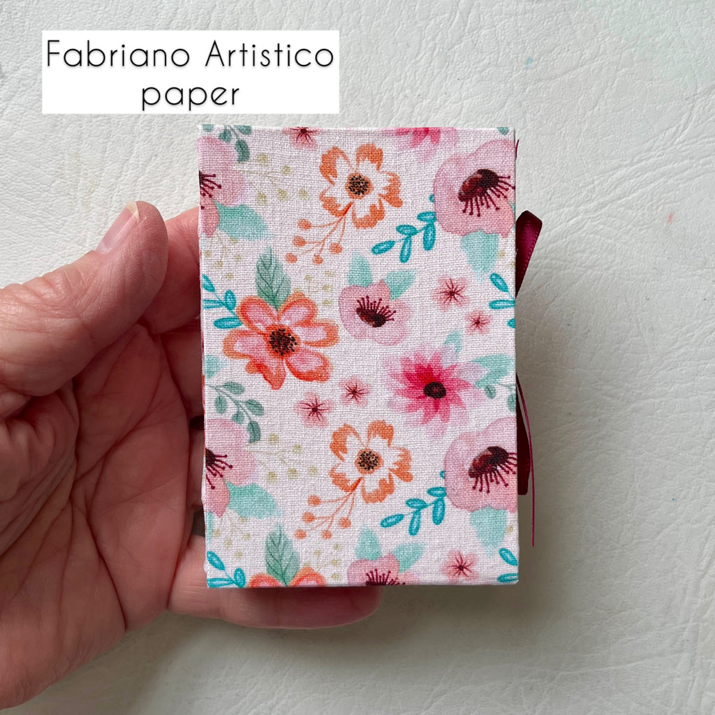 Handmade lie-flat journal - blank Fabriano Artistico pages