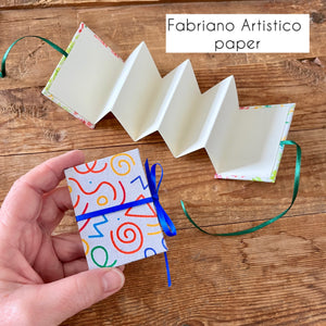 Accordion / concertina mini journal - blank pages