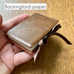 Midi handmade journal in genuine leather - blank pages