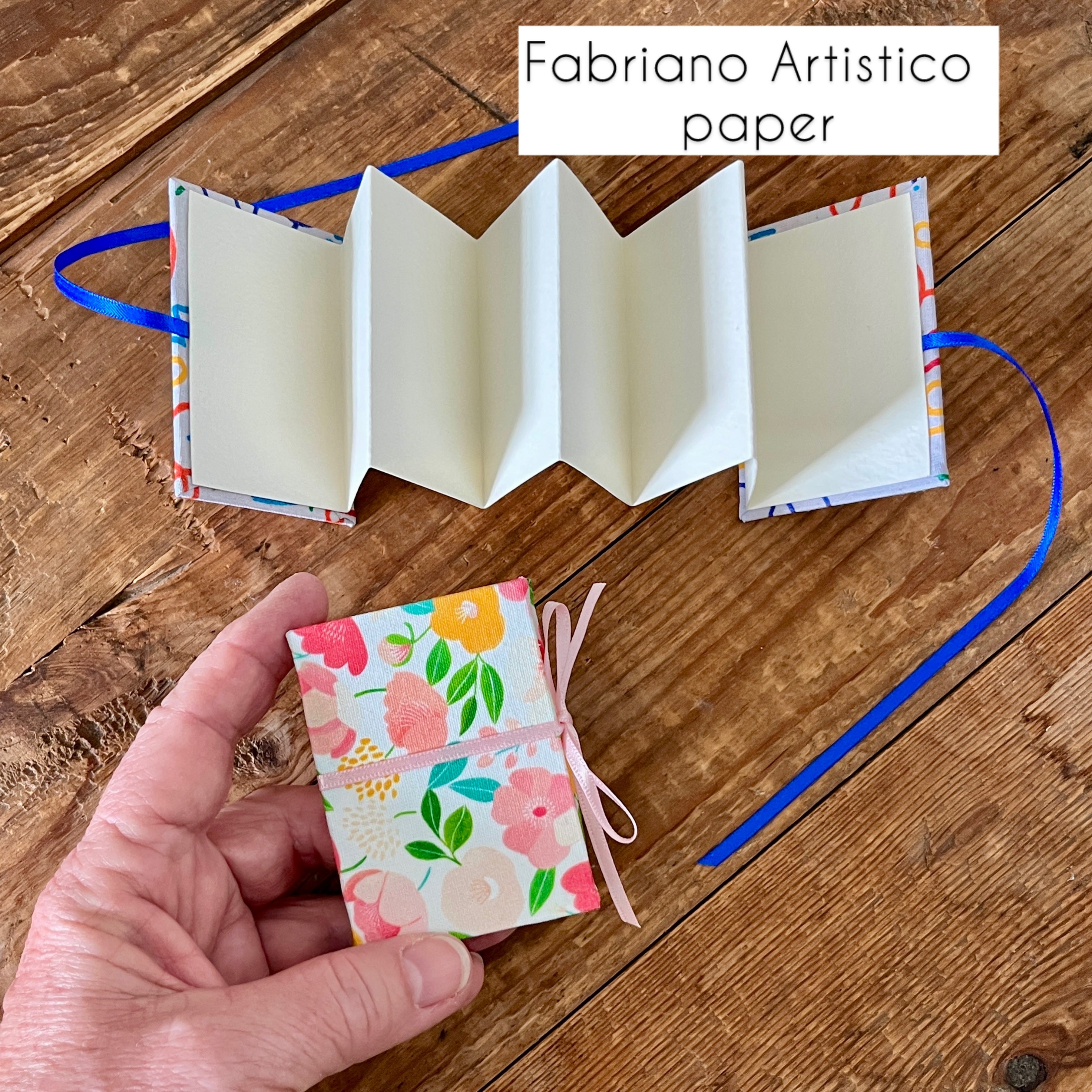 Accordion / concertina mini journal - blank pages
