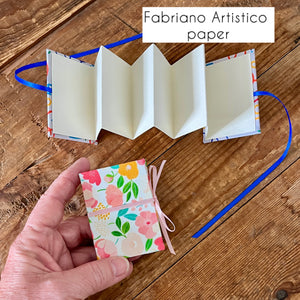 Accordion / concertina mini journal - blank pages