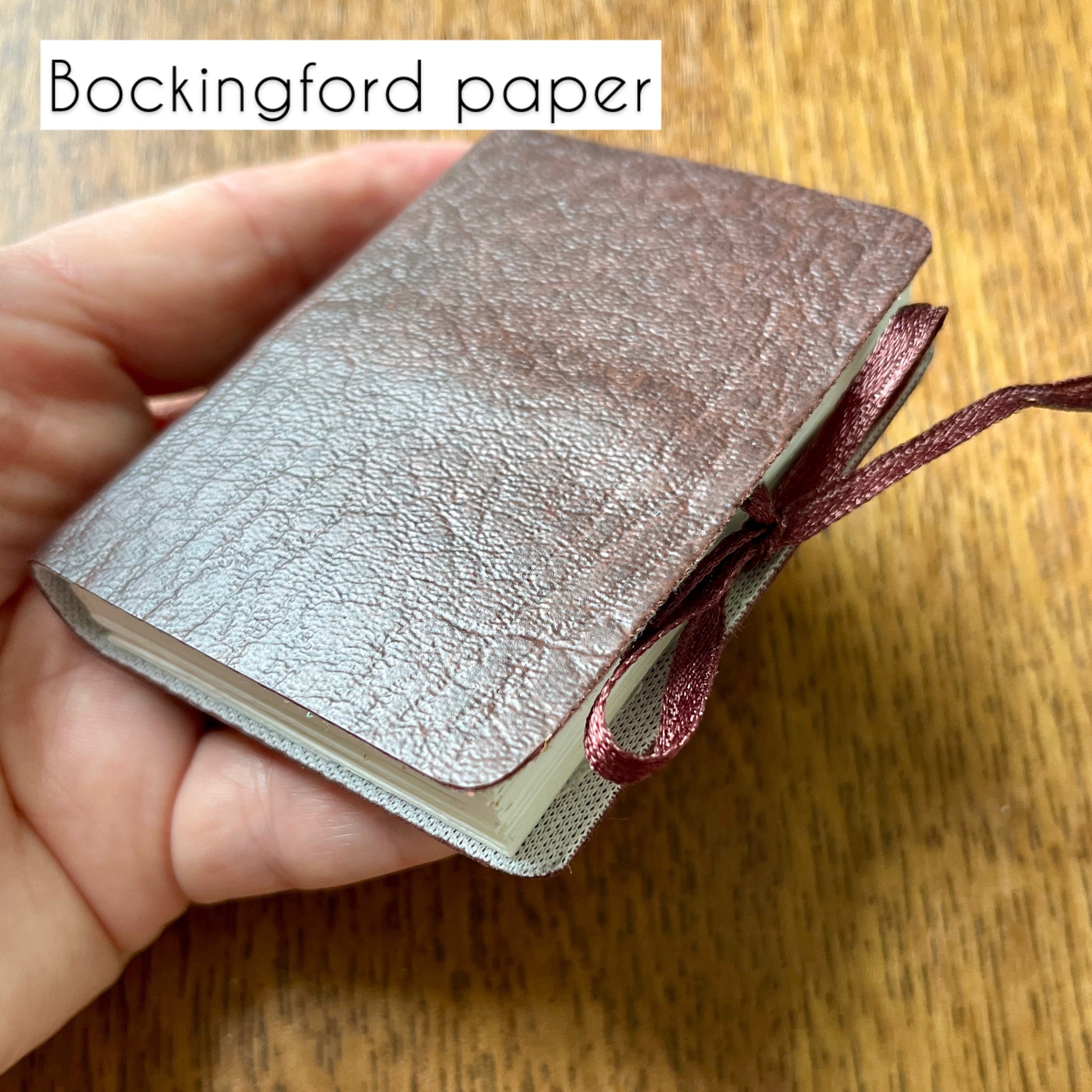 Midi handmade journal in PVC leatherette - blank pages