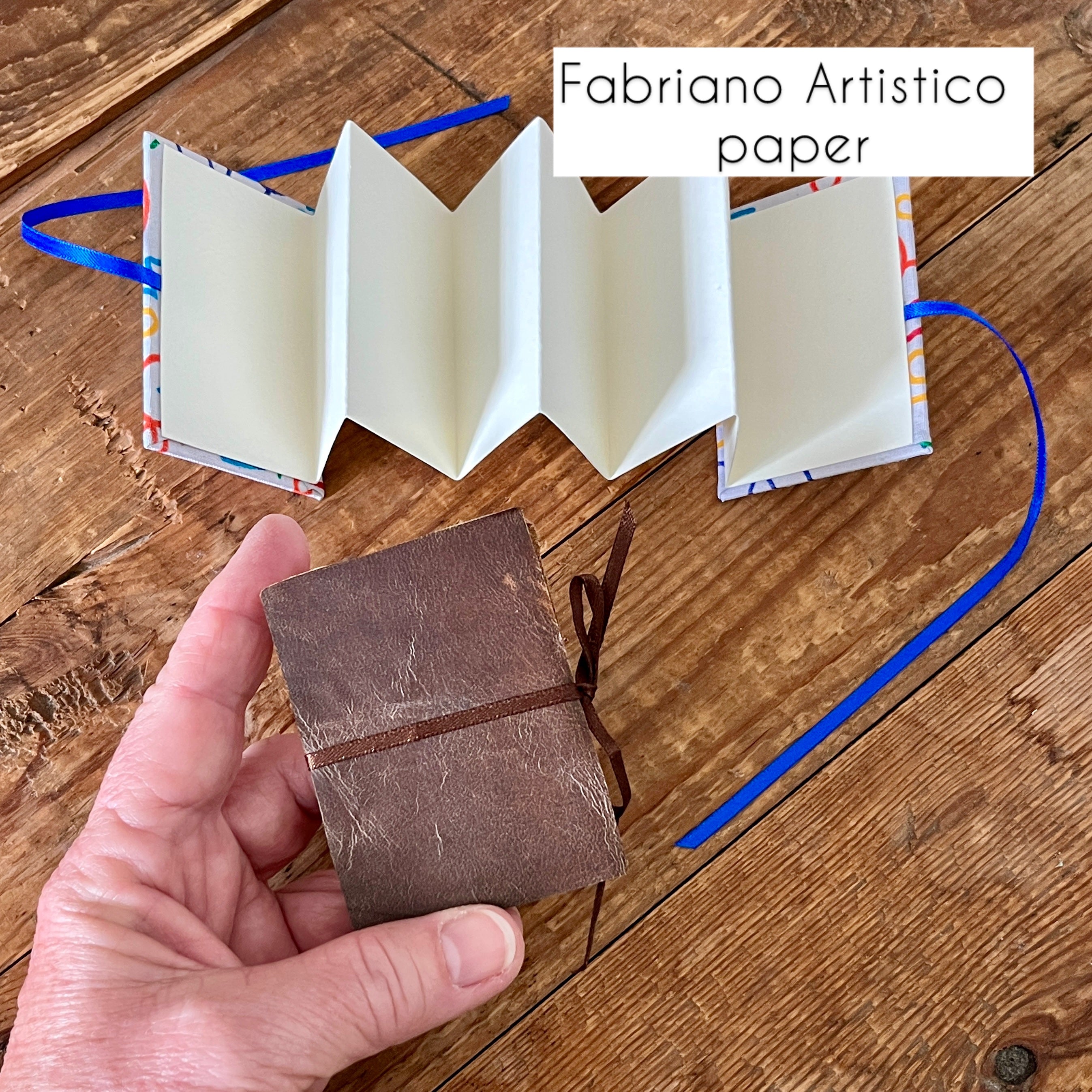 Accordion / concertina mini journal - blank pages
