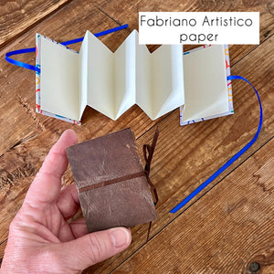 Accordion / concertina mini journal - blank pages