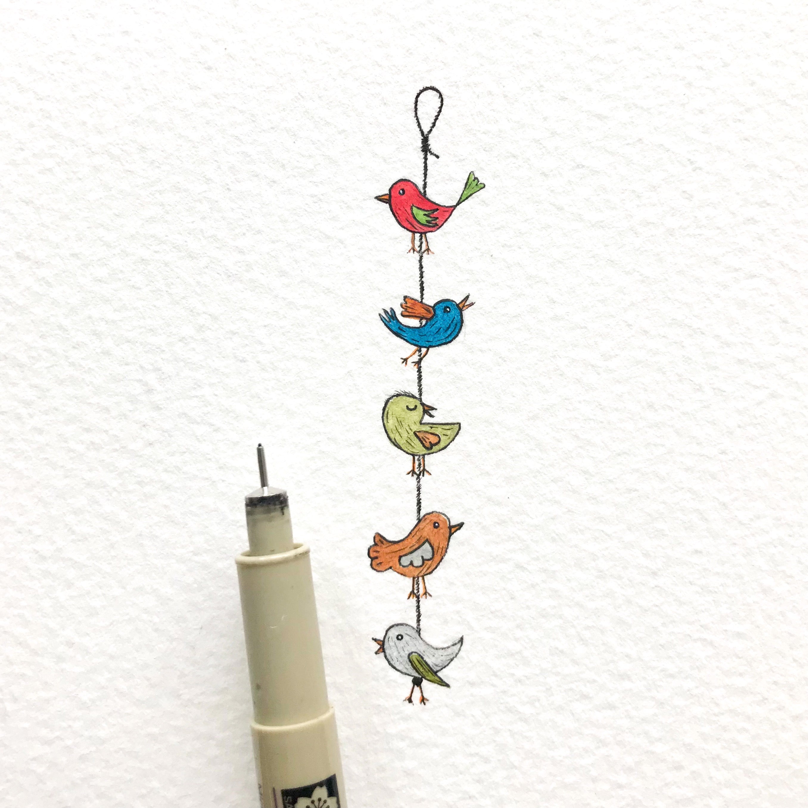 Birds on a string