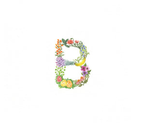 Flower Alphabet B