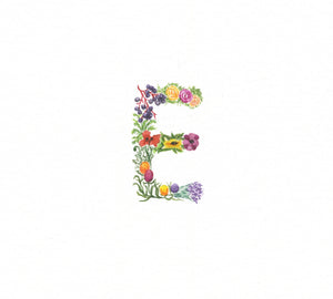 Flower Alphabet E