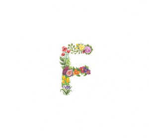 Flower Alphabet F