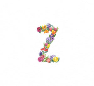 Flower Alphabet Z